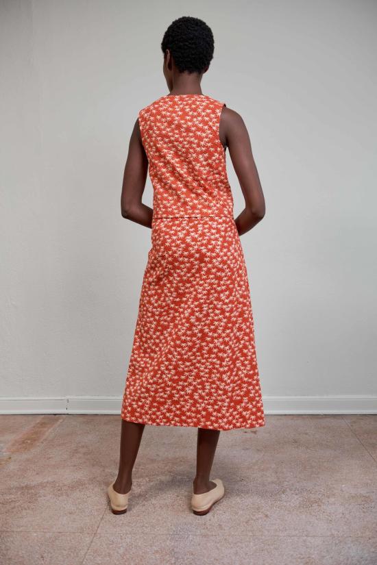  마리아 스탠리 민소매 티셔츠 호스타 탑 팜 - MARIA STANLEY