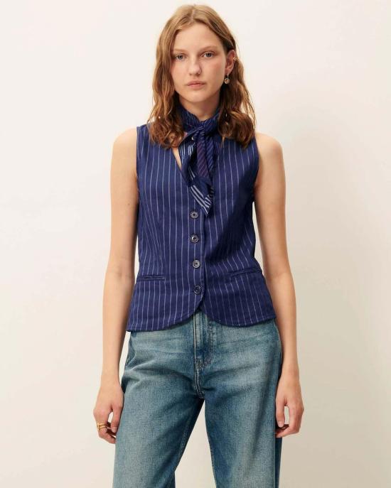  메이블앤모스 블라우스 세순 페르난도 탑 - MABEL AND MOSS