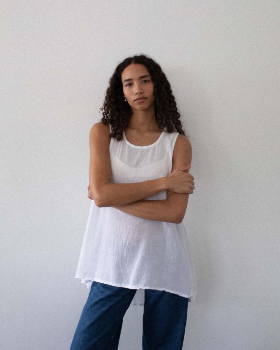  어니스트 코튼 블라우스 아카이브 18호 탑 - HONEST COTTON