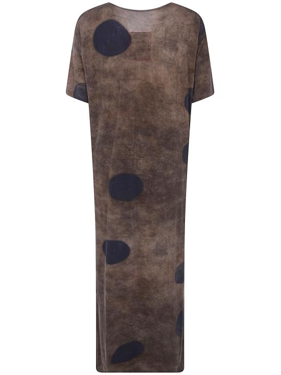 26SS 우마 왕 롱 원피스 UW5033 UW063 BROWN BLUE - UMA WANG