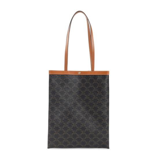 26SS 셀린느 미디움 플랫 쇼퍼백 트리옹프 캔버스 123832O90 03MI MIEL - CELINE