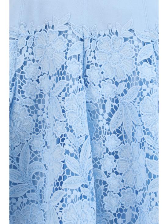 26SS 셀프 포트레이트 미디 원피스 SS26095SBL BLUE LIGHT BLUE - SELF PORTRAIT