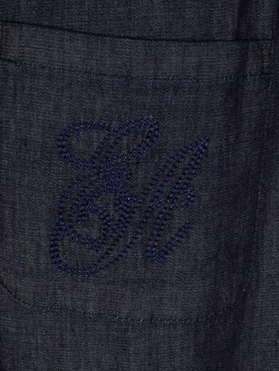 26SS 엠포리오 아르마니 스트레이트 팬츠 EW004102 AF21075MB001 Blu - EMPORIO ARMANI