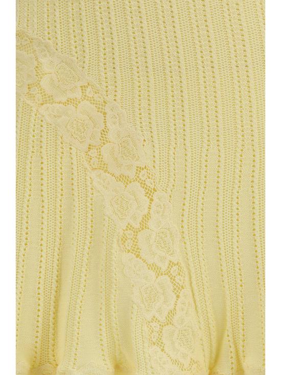 26SS 셀프 포트레이트 미디 스커트 SS26049SKY YELLOW - SELF PORTRAIT