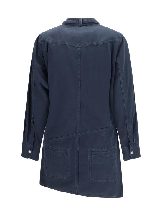 26SS 이자벨마랑에뚜왈 숏 원피스 RO0959FAD1G04E 01BK BLUE - ISABEL MARANT ETOILE