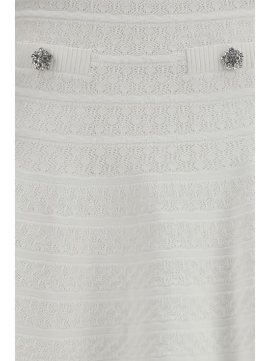 26SS 셀프 포트레이트 숏 스커트 SS26063SKW WHITE - SELF PORTRAIT