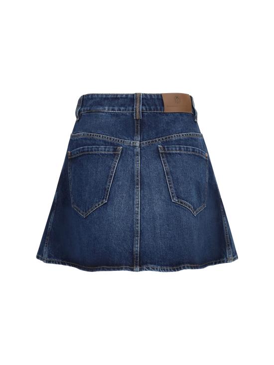 26SS 브루넬로 쿠치넬리 데님 스커트 MA095G3988 C9432 BLUE - BRUNELLO CUCINELLI