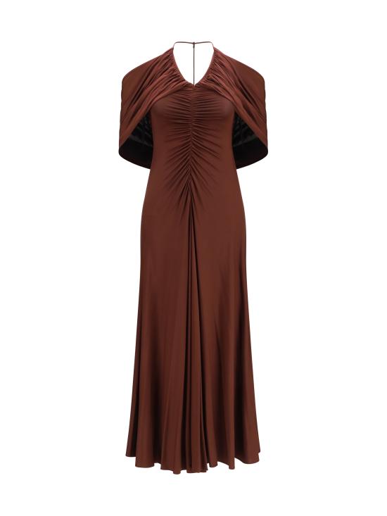 26SS 셀프 포트레이트 롱 원피스 SS26161MBR BROWN