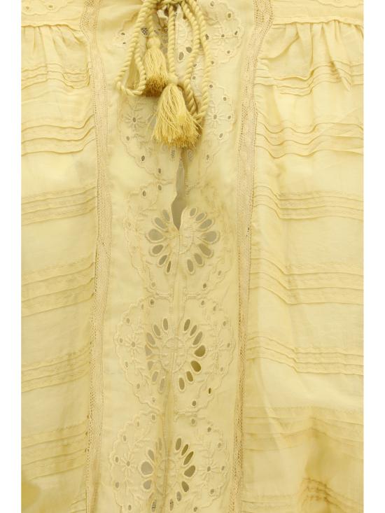 26SS 이자벨마랑에뚜왈 숏 원피스 RO0952FAD1J05E 10LC YELLOW - ISABEL MARANT ETOILE