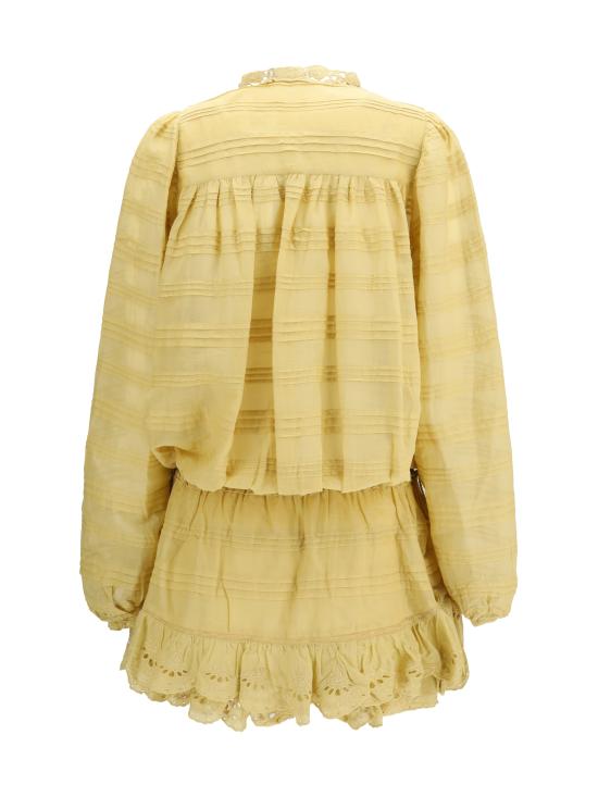 26SS 이자벨마랑에뚜왈 숏 원피스 RO0952FAD1J05E 10LC YELLOW - ISABEL MARANT ETOILE