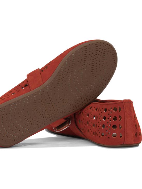 26FW 알라이아 플랫 슈즈 AA3A029C0H53A50 Orange - ALAIA
