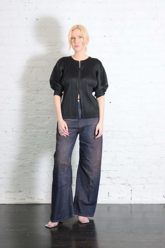  마르지엘라 데님 팬츠 메종  와이드 레그 디스트레스드 진 - MAISON MARGIELA