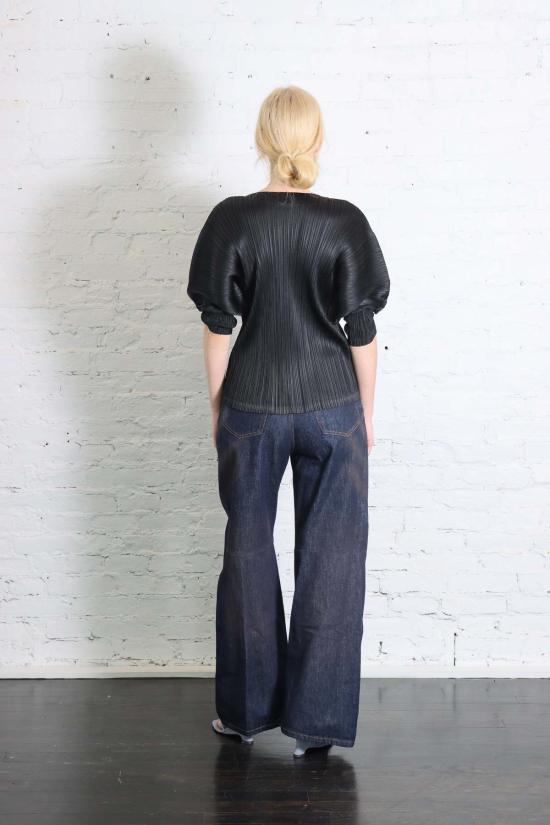  마르지엘라 데님 팬츠 메종  와이드 레그 디스트레스드 진 - MAISON MARGIELA