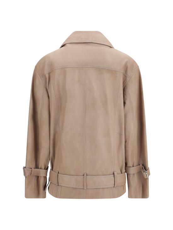 26SS 핑코 가죽 자켓 106231A31X I31 BEIGE - PINKO