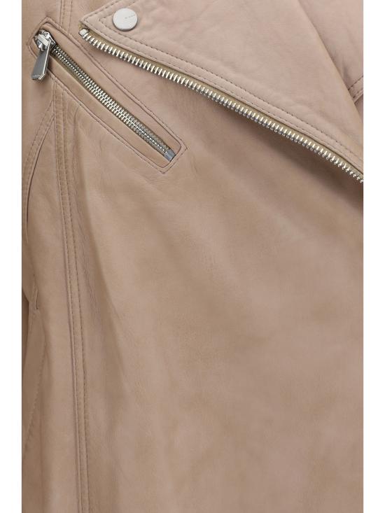 26SS 핑코 가죽 자켓 106231A31X I31 BEIGE - PINKO