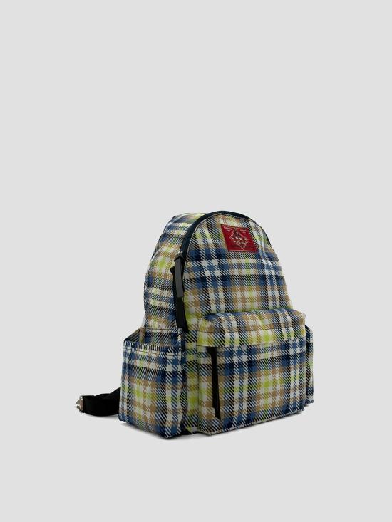 26SS 비비안웨스트우드 오르브 올오버 패턴 백팩 4A020006UW01GU M202 FLURO TARTAN - VIVIENNE WESTWOOD