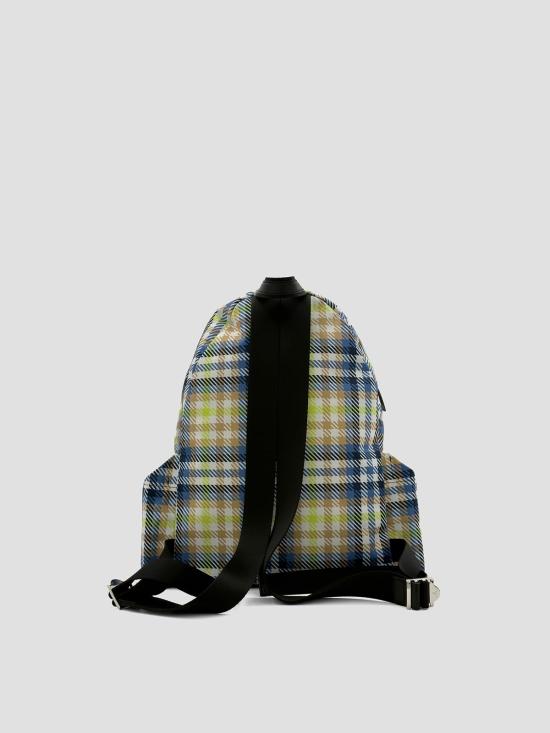 26SS 비비안웨스트우드 오르브 올오버 패턴 백팩 4A020006UW01GU M202 FLURO TARTAN - VIVIENNE WESTWOOD
