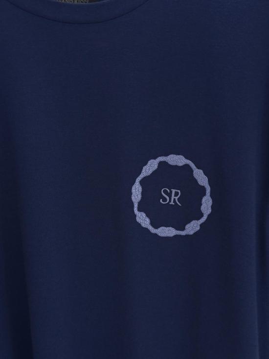 26SS 스테파노 리치 반팔 티셔츠 MNH6205220803 B001 BLUE NAVY - STEFANO RICCI