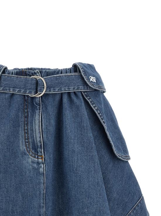 26SS 로에베 데님 스커트 S540Y1EX035140 Light Blue - LOEWE