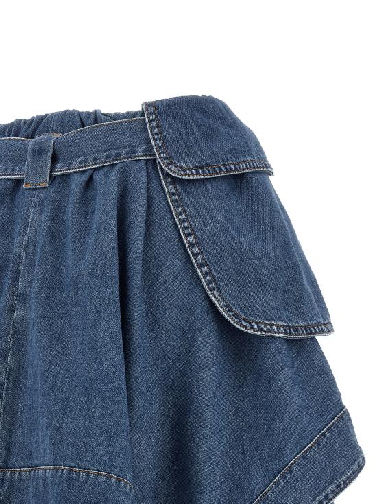 26SS 로에베 데님 스커트 S540Y1EX035140 Light Blue - LOEWE