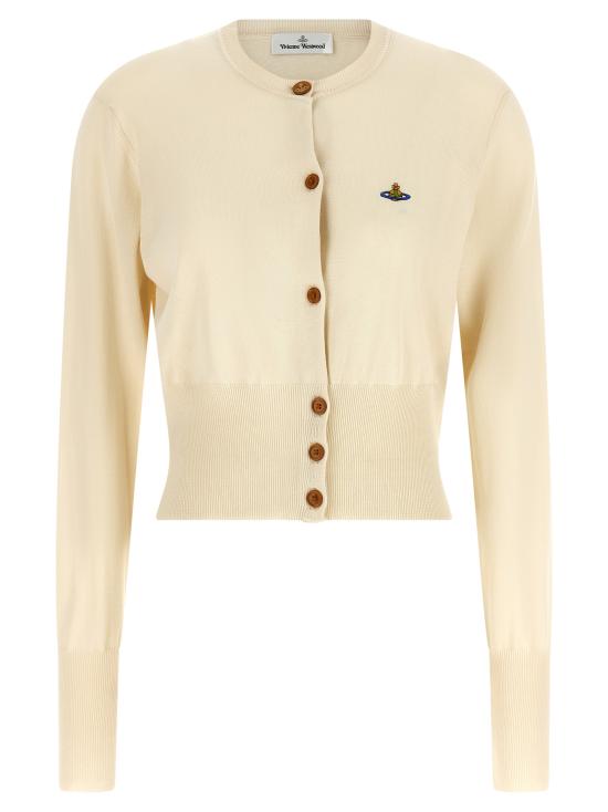 26SS 비비안웨스트우드 베아 크롭드 가디건 1803002UY003FA408 White