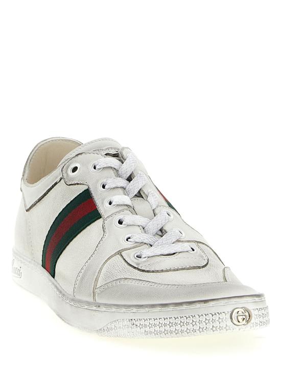 26SS 구찌 스트레치 로우 탑 스니커즈 864140AAGFF9099 White - GUCCI