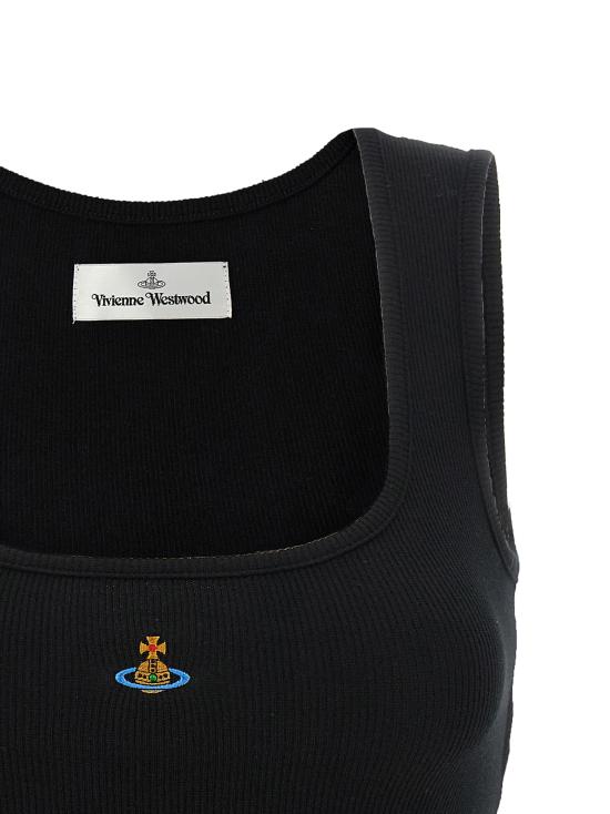 26SS 비비안웨스트우드 민소매 티셔츠 1G010011J009CN401 Black - VIVIENNE WESTWOOD