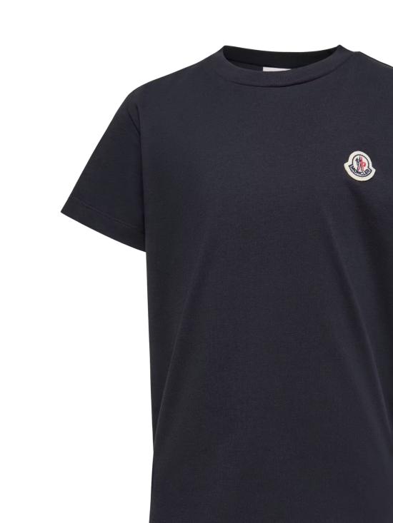 26SS [키즈] 몽클레어 티셔츠 L1 954 8C000 33 89AT9 3P1 BLACK WHITE BLUE - MONCLER