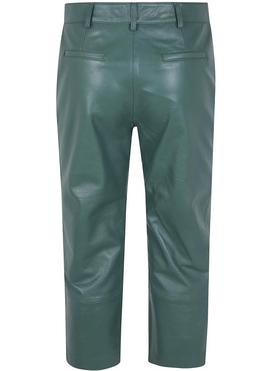 26SS 더프랭키샵 가죽 팬츠 LIORLEATHERCAPRI PAFS21 EMERALD - THE FRANKIE SHOP