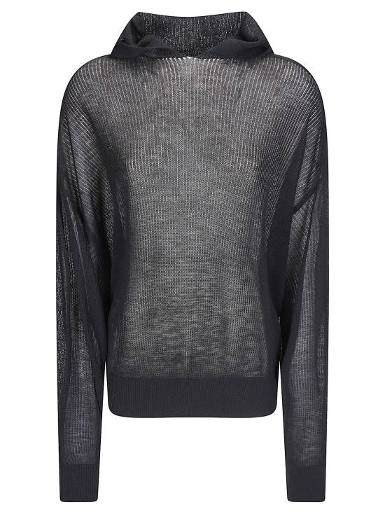 26SS 릭 오웬스 후드 티셔츠 RO01F6660 09 BLACK