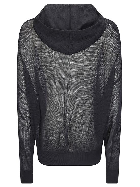 26SS 릭 오웬스 후드 티셔츠 RO01F6660 09 BLACK - RICK OWENS