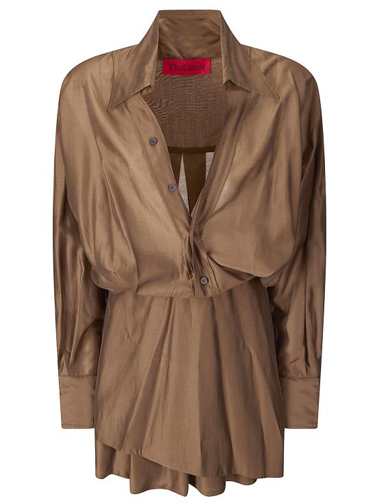 26SS 더 레이티스트 숏 원피스 TLW04020T0161ABTP T0032 CHOCOLATE