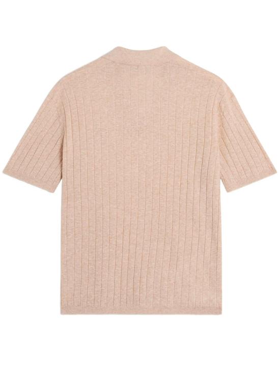 26SS 메종키츠네 폴로 티셔츠 QM00203KT1198 0430 MIST BEIGE - MAISON KITSUNE