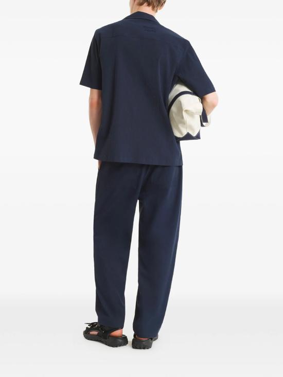 26SS 메종키츠네 반팔 셔츠 QM00407WC5082 0413 CLASSIC NAVY - MAISON KITSUNE