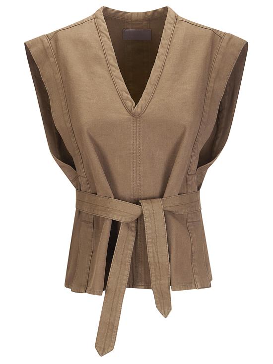 26SS 르메르 민소매 티셔츠 OT0011LD1067 BR423 CACAO