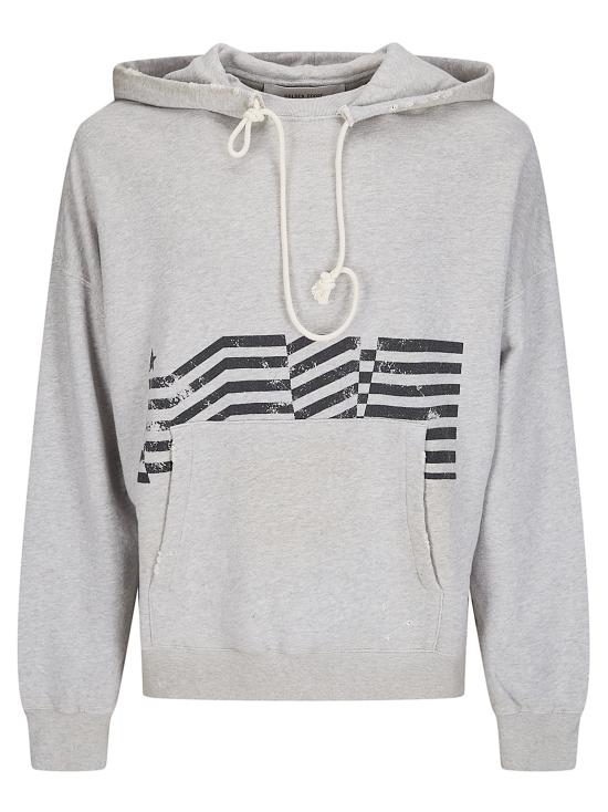 26SS 골든구스 후드 티셔츠 GUP02545P002381 60513 ALLUMINIUM MELANGE GRAY