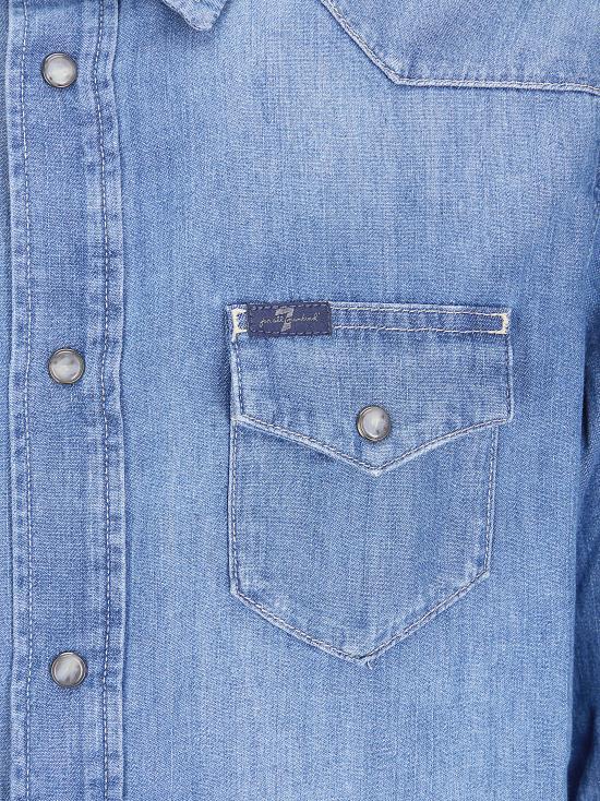 26SS 세븐포올맨카인드 데님 셔츠 7T840G51 3A8 GOLD RIVER - 7 FOR ALL MANKIND