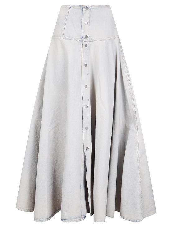 26SS 하이쿠레 데님 스커트 HEW08110DF203L0932 L0932 LIGHT SPACE