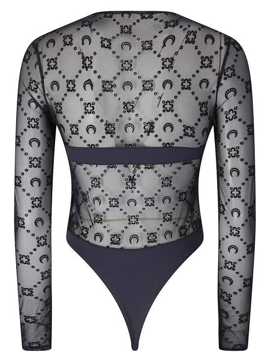 26SS 마린세르 바디수트 티셔츠 WTO509ACJER0022 BK99 BLACK - MARINE SERRE