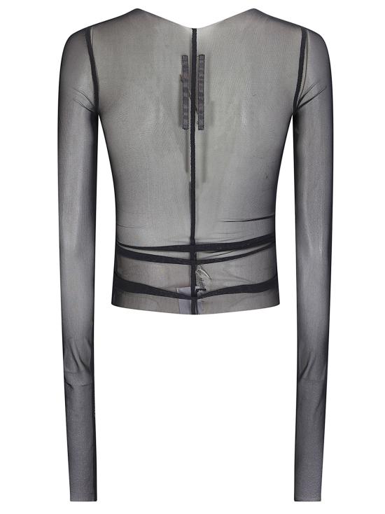 26SS 릭 오웬스 긴팔 티셔츠 RO01F6274 09 BLACK - RICK OWENS