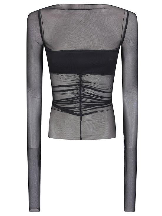 26SS 릭 오웬스 긴팔 티셔츠 RO01F6274 09 BLACK