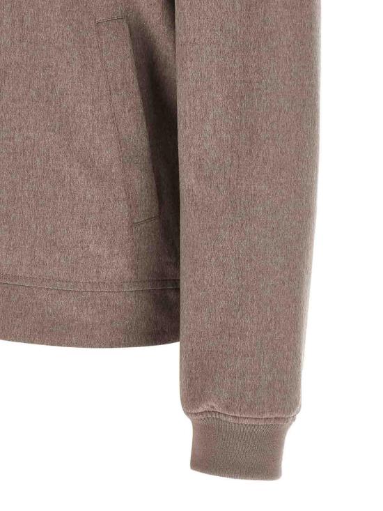 26SS 브루넬로 쿠치넬리 캐시미어 플라넬 봄버 자켓 MV4216550CFU75 Grey - BRUNELLO CUCINELLI