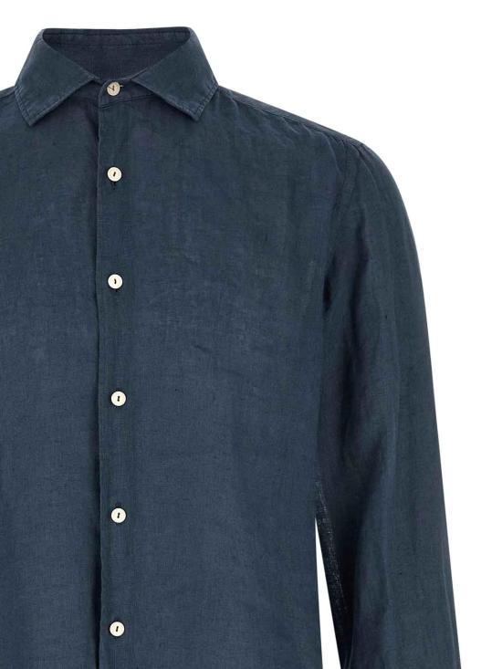 26SS 세인트바쓰 긴팔 셔츠 PAMPLONALINEN61 Blue - MC2 SAINT BARTH