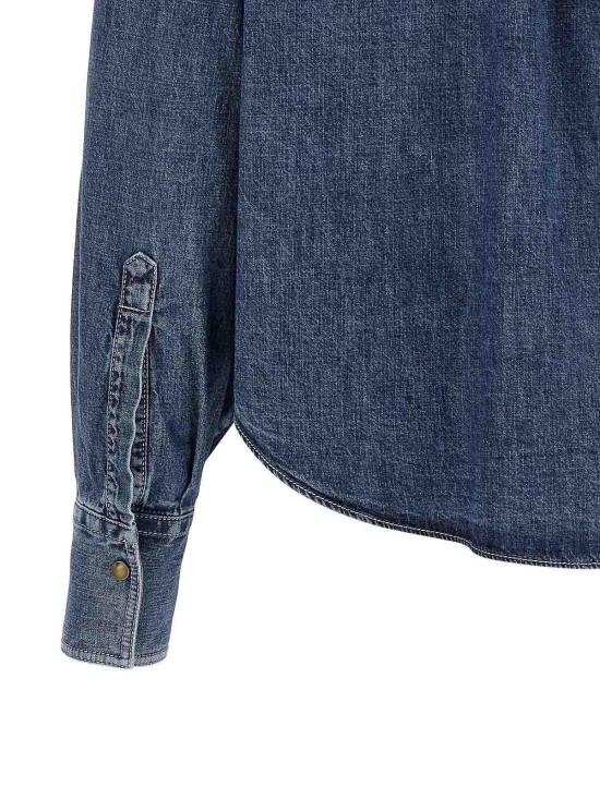 26SS 브루넬로 쿠치넬리 데님 셔츠 MH192RB526C9031 Blue - BRUNELLO CUCINELLI