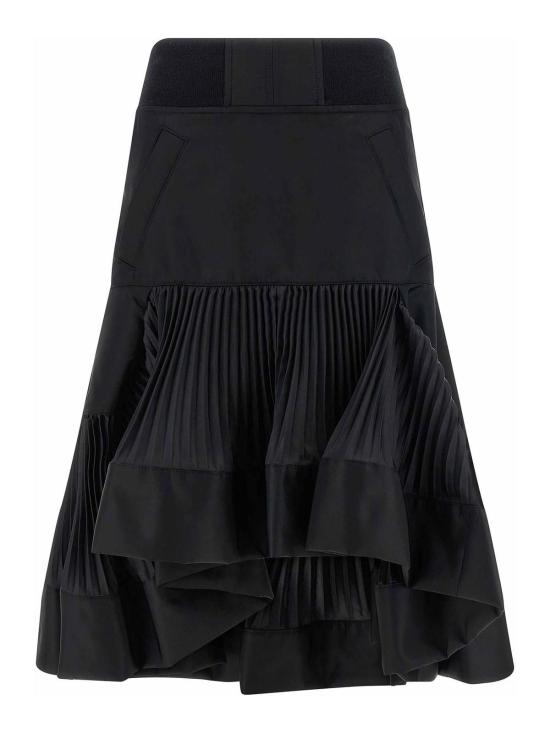 26SS 사카이 미디 스커트 2608307001 Black