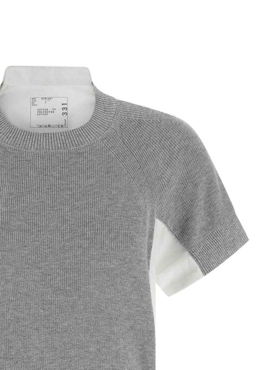  사카이 미디 원피스 SCW331378 White - SACAI