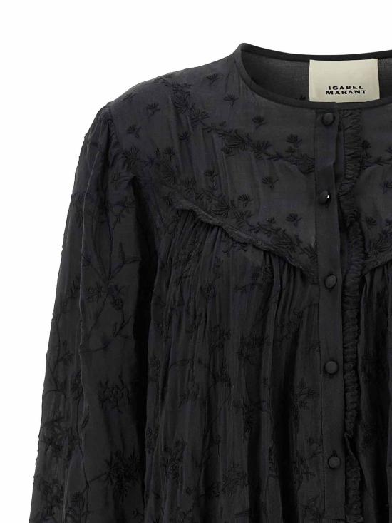 26SS 이자벨마랑 미디 원피스 RO1039FAD1J03I01BK Black - ISABEL MARANT