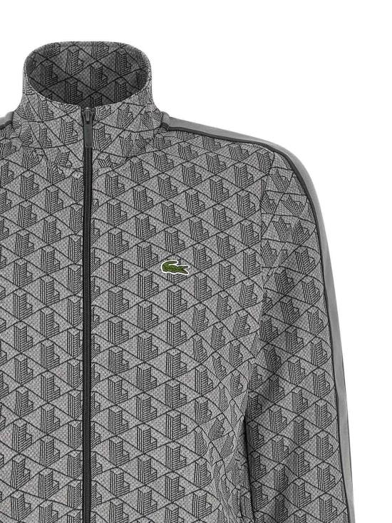 26FW 라코스테 모노그램 집업 스웨트셔츠 SH136841I Grey - LACOSTE