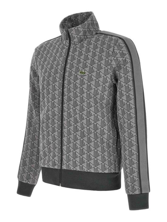 26FW 라코스테 모노그램 집업 스웨트셔츠 SH136841I Grey - LACOSTE
