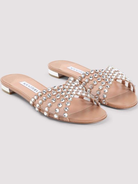 26SS 아쿠아주라 뮬/슬리퍼 TQLFLAS3NAPPWP Light Pink - AQUAZZURA